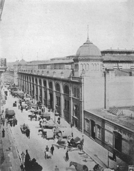 BERLIN'S TERMINAL MARKET

An Outside View of One Section of the $7,250,000 Central Market that
Caters for the Needs of Consumers in the German Capital.