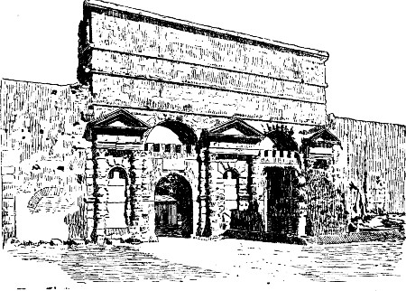 PORTA MAGGIORE, SUPPORTING THE CHANNELS OF THE AQUEDUCT
OF CLAUDIUS AND THE ANIO NOVUS
