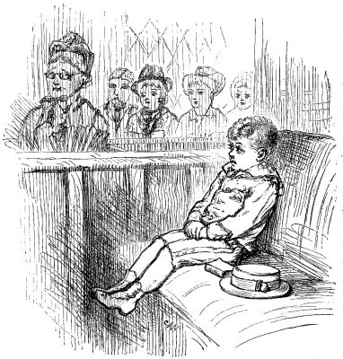 THE WEE BOY IN CHURCH.&mdash;Drawn by C. A. Northam.