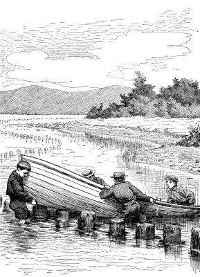 GETTING OUT OF THE TRAP.&mdash;Drawn by A.&nbsp;B. Frost.