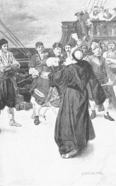 Morgan instantly snatched a pistol from de Lussan's hand and
shot the man dead.