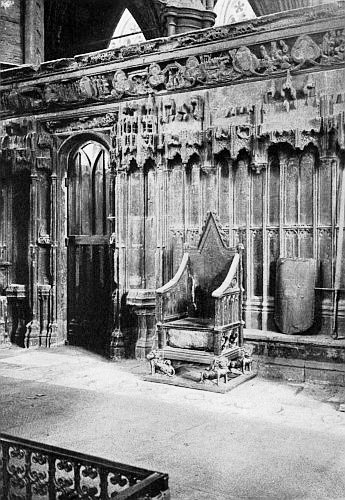 “Oh, here’s the old Coronation Chair, isn’t it?”&mdash;Page
113.