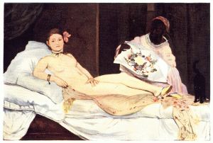 PLATE XLVIII.&mdash;�DOUARD MANET

OLYMPIA

Louvre, Paris