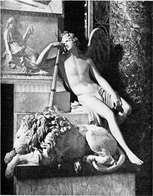 &ldquo;THE GENIUS OF DEATH,&rdquo; DETAIL FROM TOMB OF CLEMENT XIII,
ST. PETER&rsquo;S, ROME Antonio Canova