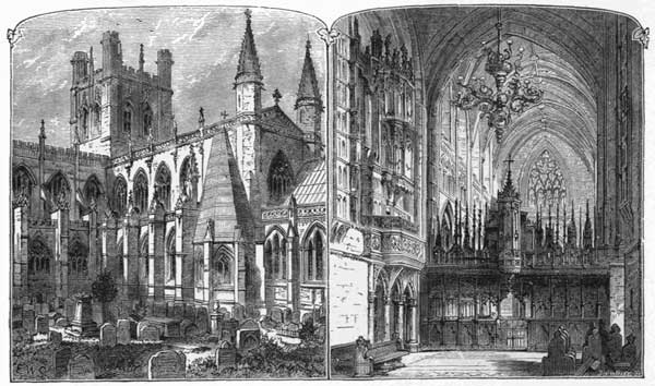 EXTERIOR.&mdash;CHESTER CATHEDRAL.&mdash;INTERIOR.