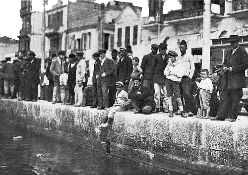 
“The quay supplied every spy&mdash;German, Bulgarian, Turk, or Austrian&mdash;with
an uninterrupted view.”