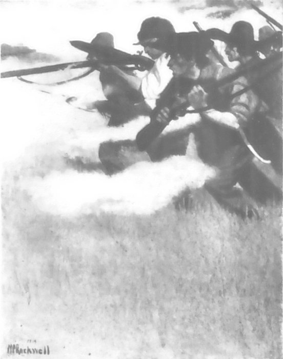 Boone quickly rallied his startled followers, and when
the red men returned the hardy settlers were ready and awaiting their coming