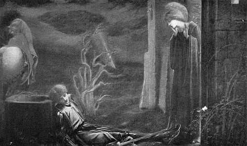 Copyright by Frederick Hollyer, London, England.
DREAM OF SIR LANCELOT.