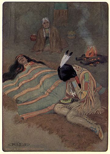 "SEVEN LONG DAYS AND NIGHTS HE SAT THERE"&mdash;Page 293
