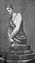 Cassandra

From a statue in colored marble by Max Klinger