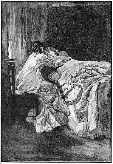 "ANNE DREW A CHAIR TO THE BEDSIDE AND SAT DOWN, WITH HER
BACK TO THE MOONLIGHT."