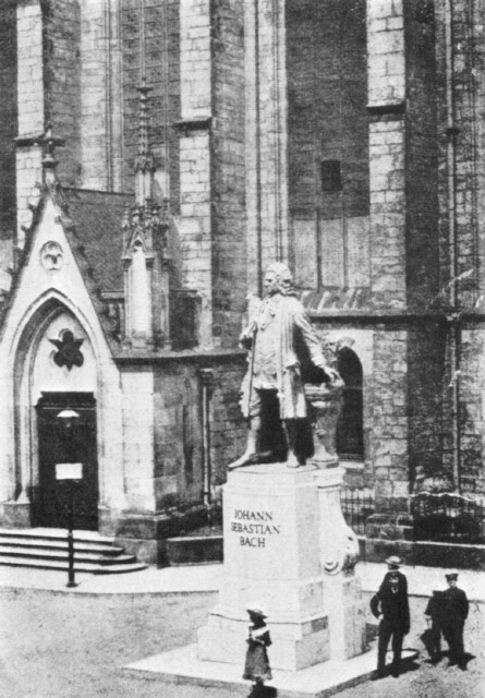 The Bach Statue at Leipzig The Bach Statue at Leipzig