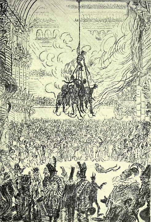 Vengeance de Hop-Frog&mdash;1898. Gravure &agrave; l'eau-forte.