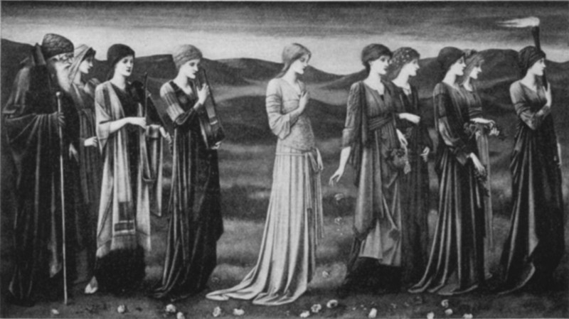 Psyche's Wedding. Sir Edward Burne-Jones, 1833-1898 Psyche's Wedding. Sir Edward Burne-Jones, 1833-1898