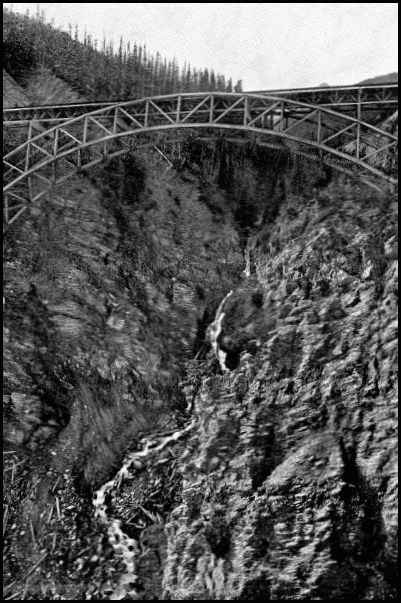 STONY CREEK BRIDGE&mdash;Height 296 feet.