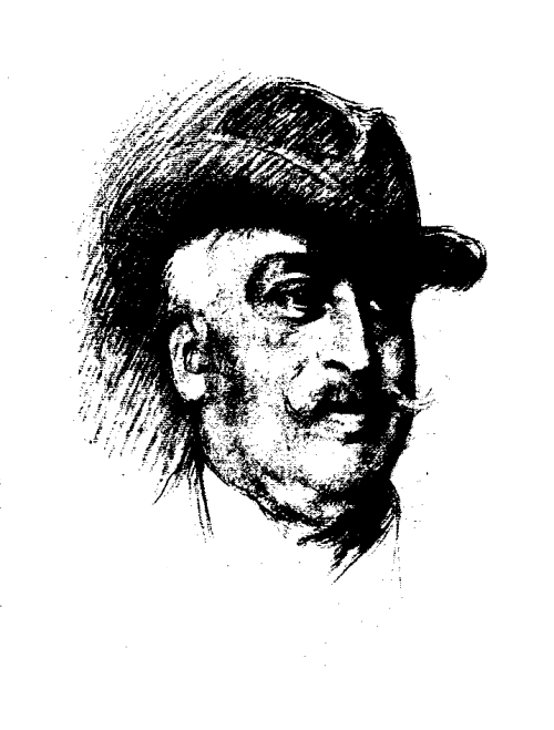 Gomes Leal.&mdash;Desenho de Antonio Carneiro.