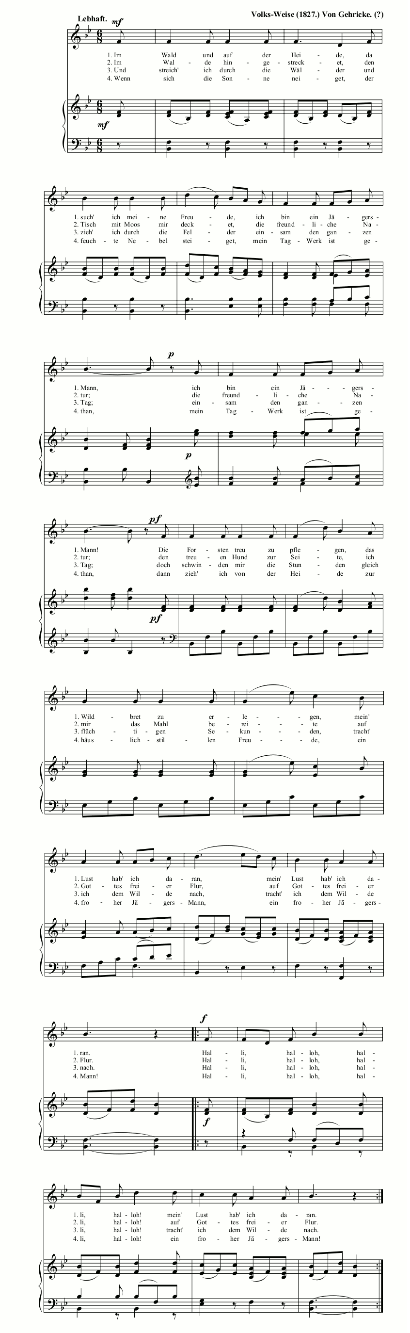 Musik f�r J�ger-Leben.