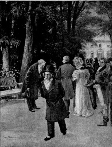 "BEETHOVEN AND GOETHE IN TEPLITZ."

From the Picture by Carl R&ouml;hling.

By permission of the Berlin Photographic Company, 133, New Bond Street,
London, W.

Copyright, 1901, by Photographische Gesellschaft.