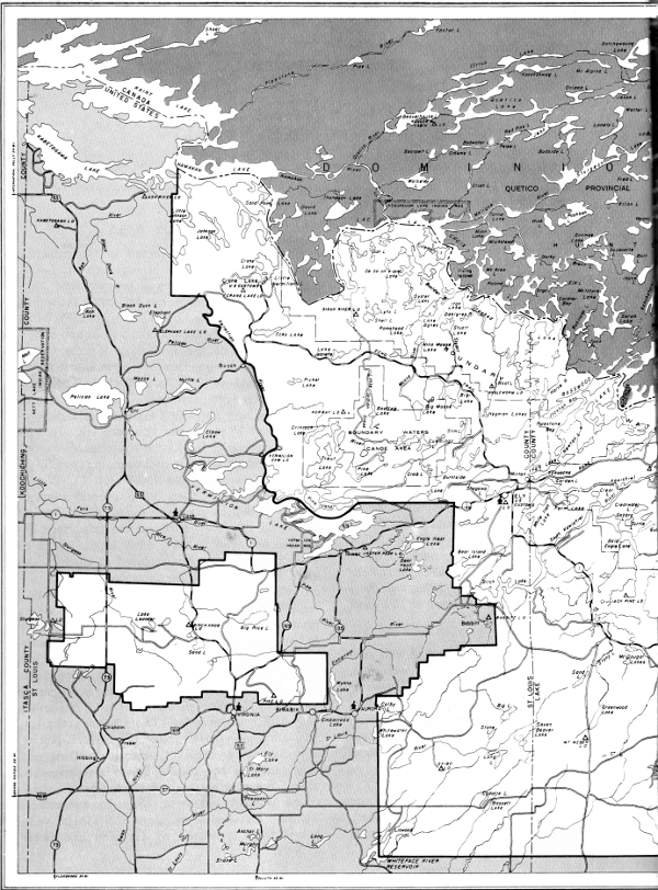 Figure 1 (left half)&mdash;Map of the study area.