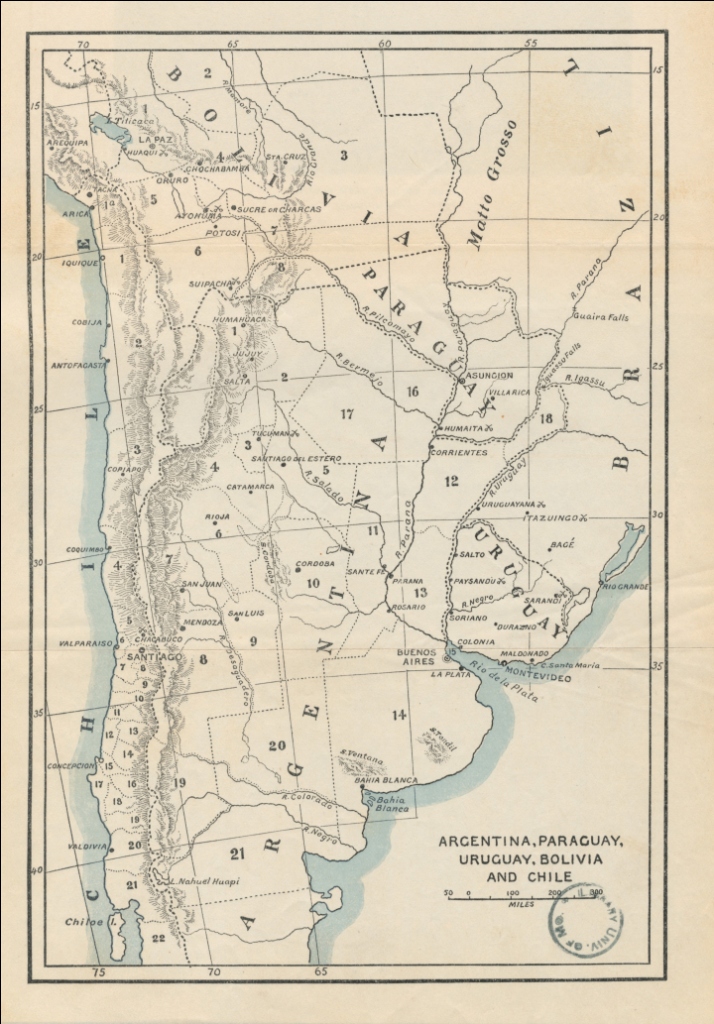ARGENTINA, PARAGUAY,
URUGUAY, BOLIVIA AND CHILE