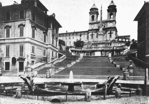 The Spanish Steps.

In the Piazza di Spagna, Rome.