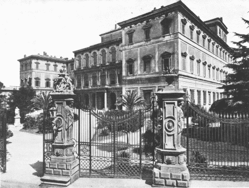 The Barberini Palace.

The residence of the Storys.