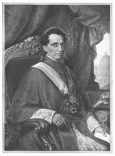 Cardinal Antonelli. From a picture painted for the Grand Duke of Saxe-Weimar.

From a photograph given to Madame Waddington by the Hereditary Grand Duchess of
Saxe-Weimar at Rome.