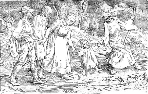 FROM WILLIAM STRANG'S BALLAD, 'DEATH AND THE PLOUGHMAN'S WIFE' (REDUCED FROM THE
ORIGINAL ETCHING).

BY LEAVE OF MR. A. H. BULLEN.