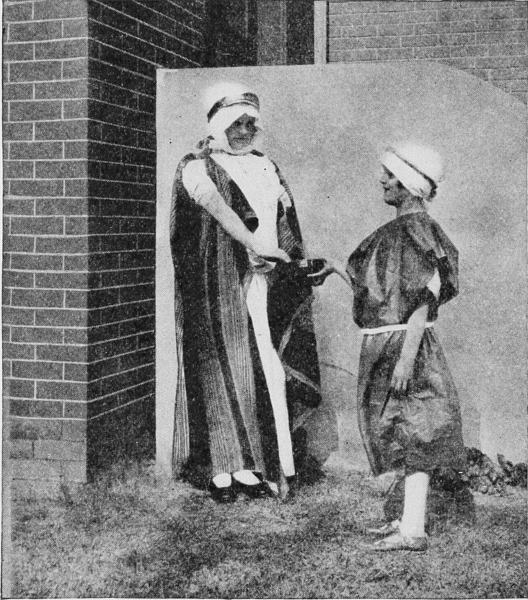 Fig. 25.&mdash;Two kinds of costumes&mdash;the Rich Shepherd and
the Servant.