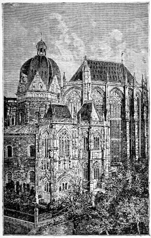 D�me de la cath�drale d'Aix-la-Chapelle.