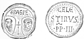 Sceau de C�lestin III, au type des ap�tres.