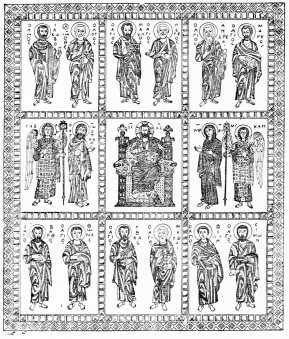 �maux byzantins du reliquaire de Limbourg.

(Didron, Annales arch�ologiques.)
