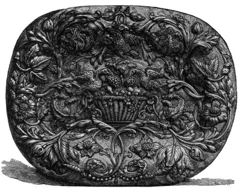 SILVER DISH. SPANISH, 17TH CENTURY. SOUTH KENSINGTON
MUSEUM.