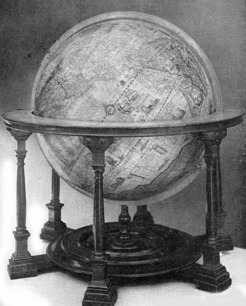 Terrestrial
Globe of Van Langren, 1612.