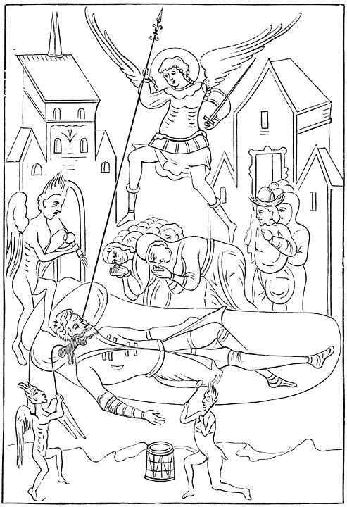 Fig. 19.&mdash;Dives and Lazarus (Russian; 17th cent.).