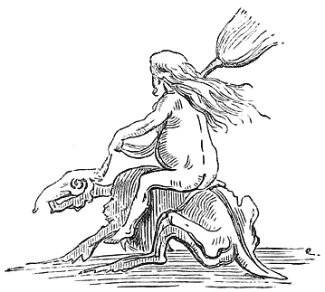 Fig. 22.&mdash;A Witch Mounted (Della Bella).