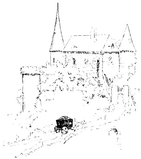"Guests at Ker-Guélegaan arrived
with their own horses and carriages"