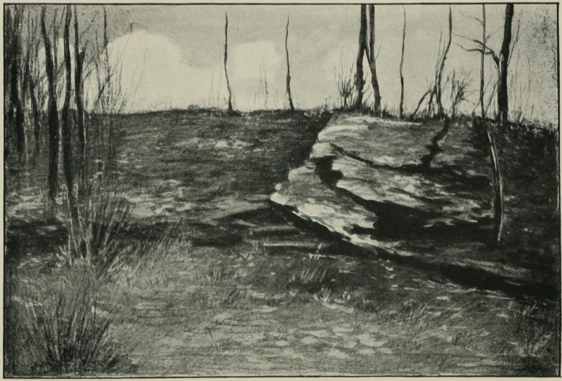 Ledge from which Washington opened Fire
upon Jumonville&rsquo;s Party