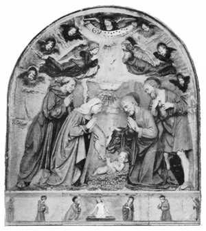 BARGA — CHIESA DI S. FRANCESCO O DEI CAPPUCCINI.
LA NASCITA DI GESÙ. (BENEDETTO BUGLIONI).