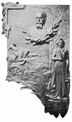 BARGA — TARGA-RICORDO IN BRONZO A SALVO SALVI.
(SCULT. R. ROMANELLI).