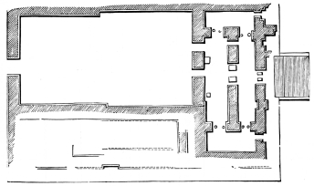 Fig. 49.&mdash;Plan of the Palace of Esar-haddon at Nimrud.