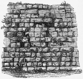 Fig. 265.&mdash;Remains of the Servian Wall upon the
Aventine.