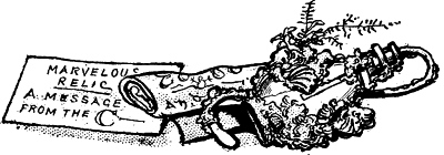 MARVELOUS
RELIC, A MESSAGE FROM THE C&mdash;&mdash;