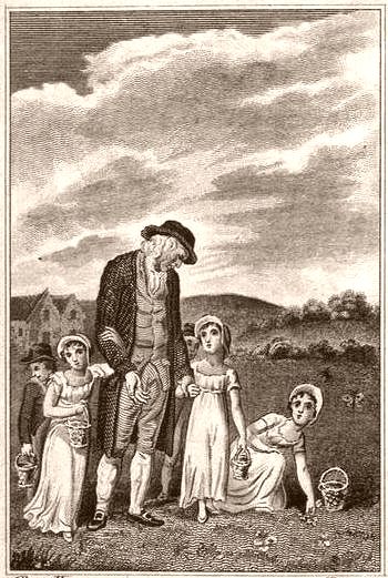 The
children gathering flowers
