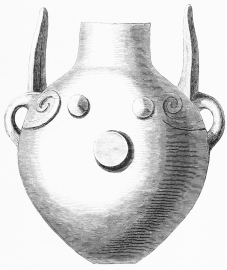 No. 183. A brilliant Black Vase, with the Symbols of the
Ilian Athena, from the Tower (8 M.).
