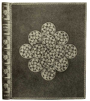 BOOKBINDING IN GREEN MOROCCO, WITH GOLD TOOLING.
DESIGNED BY P. A. DEMETER EXECUTED BY HÜBEL AND DENCK