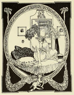 DECORATIVE ILLUSTRATION BY FRANZ VON BAYROS FOR VON
SCHLOEMPS'S “DER PERVERSE MAIKÄFER” PUBLISHED BY GEORG MÜLLER, MUNICH