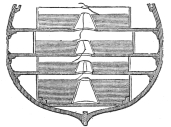 Fig. 23.&mdash;Stowage of the Cable Coils on the Niagara.