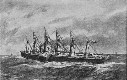 Fig. 35.&mdash;The Great Eastern at Sea.