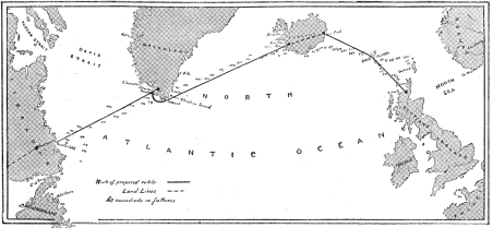 Fig. 32.&mdash;The North Atlantic Telegraph Project, 1860.
